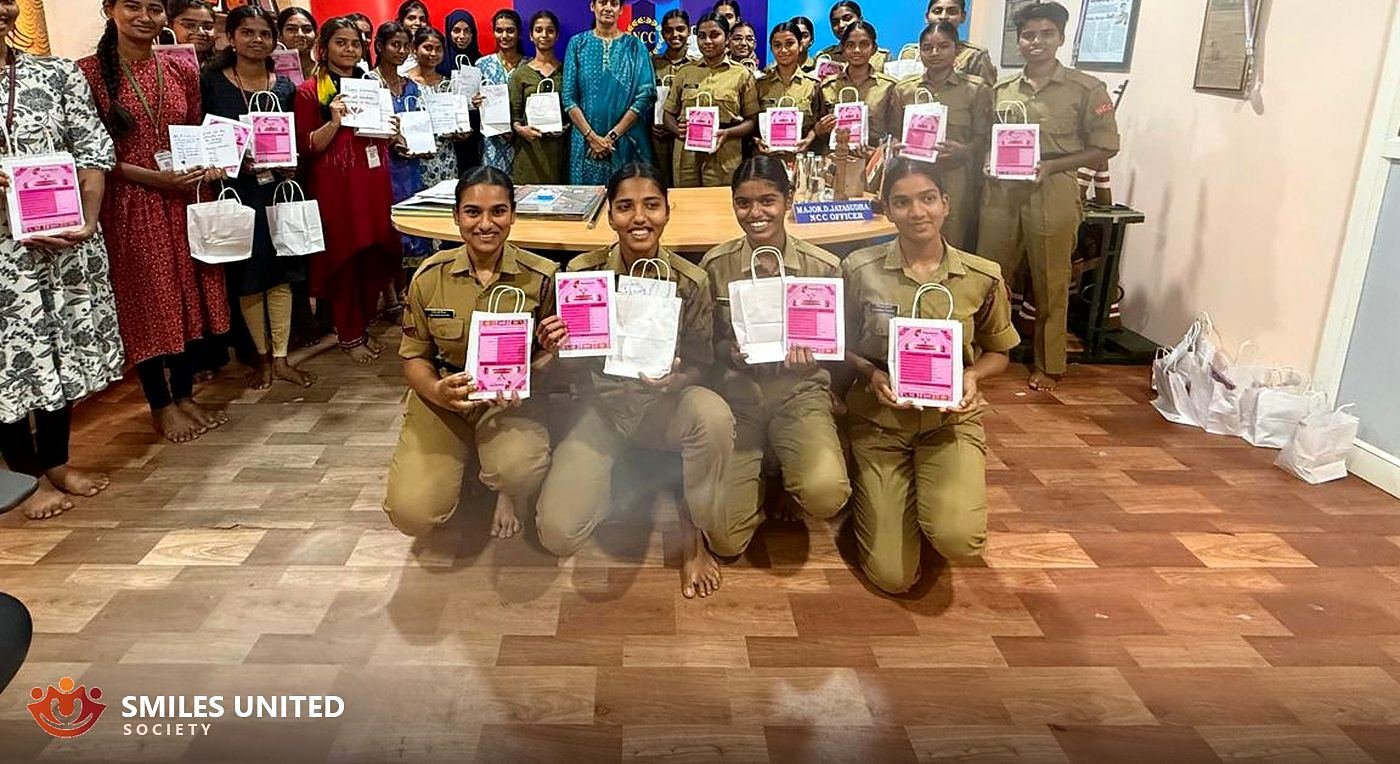 Menstrual health drive with NCC cadets
