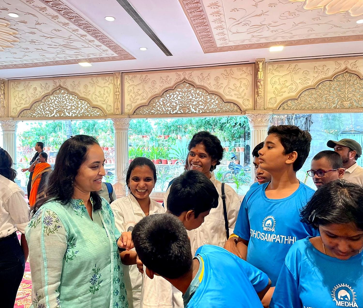 Students from a special education programme