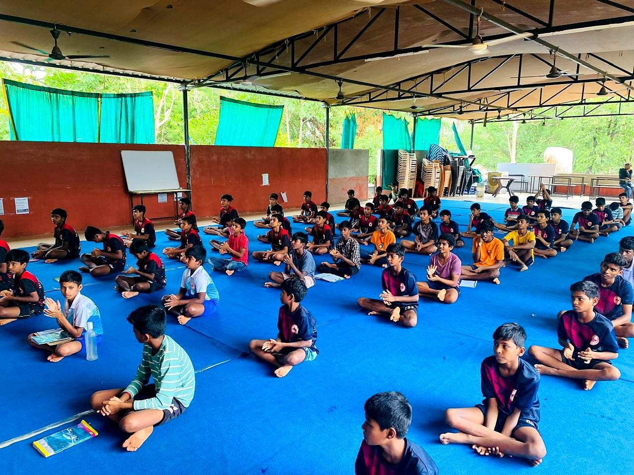 Schoolchildren at one of our sessions