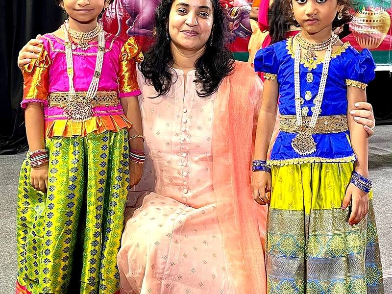 Backstage at a cultural event